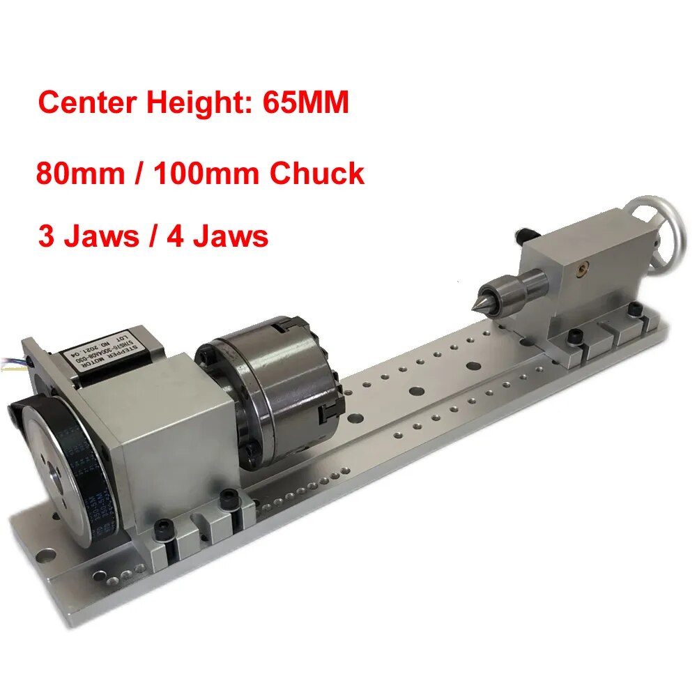 CNC ε , 4  CNC ͸ A , 3/4 , 80mm 100mm ô, NEMA23  ߽  65mm   